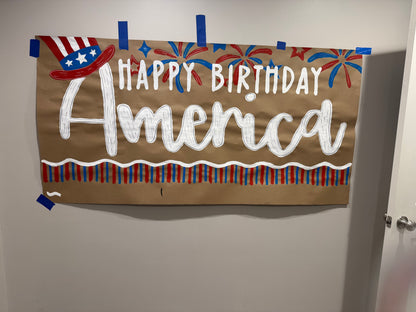 Kraft Paper Banner--4 ft