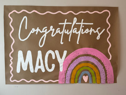 Kraft Paper Banner--4 ft